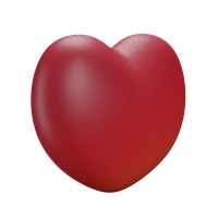 3D heart icon